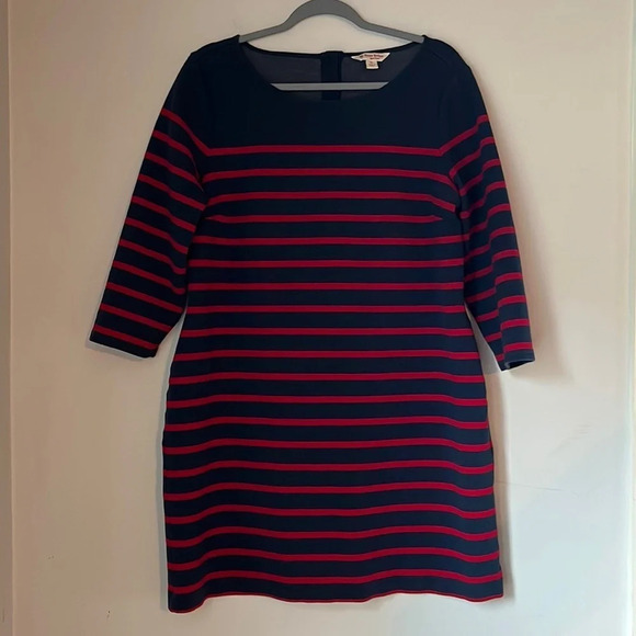 Brooks Brothers Red Fleece Navy & Red Striped Dress Size XL - Picture 1 of 5